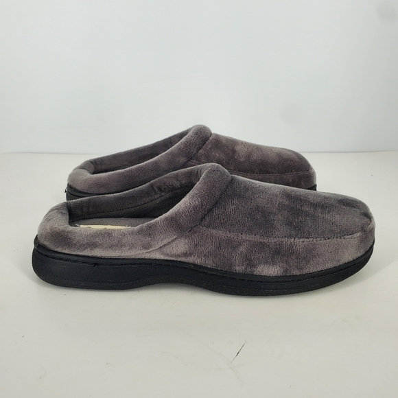 Dearfoams Men\'s Bradley Indoor Outdoor Velour Moc-Toe Clog Slippers Size 10 main image 9